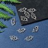 10Pcs Alloy Crystal Rhinestone Links/Connectors ALRI-FS0001-02P-8