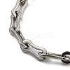 304 Stainless Steel Cable Chains Bracelets for Men & Women BJEW-D042-17P-2