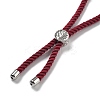 Twisted Nylon Cord Silder Bracelets DIY-B066-03P-06-3