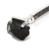 Raw Natural Obsidian Chip on Top Ball-Point Pen AJEW-G063-01D-2