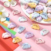40Pcs 5 Colors Opaque Resin Cabochons CRES-CJ0001-62-5