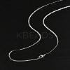 2mm Rack Plating Brass Herringbone Chain Necklaces for Women Men MAK-L044-20P-3