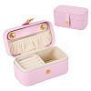 1Pc PU Imitation Leather Jewelry Box LBOX-TA0001-01B-1
