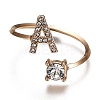 (Jewelry Parties Factory Sale)Alloy Cuff Rings RJEW-I075-01G-A-1