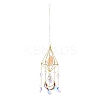 Iron & Natural Rose Quartz Hanging Suncatchers HJEW-F024-02A-2