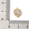 Brass Micro Pave Clear Cubic Zirconia Pendants X1-KK-M294-11G-3