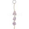 Natural Raw Amethyst Pendant Decoration HJEW-WH0043-18B-1