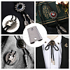 SUPERFINDINGS 9Pcs 3 Colors Iron Bolo Tie Slide Clasps IFIN-FH0001-78-7