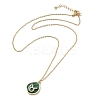 304 Stainless Steel Micro Pave Cubic Zirconia constellation Pendant Necklaces NJEW-R021-01G-02-4