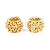 Brass Micro Pave Clear Cubic Zirconia European Beads CU-CBA6A75-16G-1