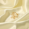 304 Stainless Steel Open Cuff Rings for Women RJEW-K293-01G-1