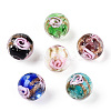 Luminous Handmade Gold Sand Lampwork Beads X-LAMP-T021-03K-1