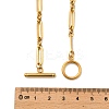 5MM 304 Stainless Steel Oval Link Chain OT Necklaces for Women NJEW-A059-04G-3