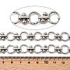 Alloy Textured Ring Link Chains CHC-P013-05P-01-2