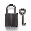 Rectangle Alloy Padlock Mini Lock with Key LS-PALLOY-H191-02EB-1