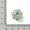Sparkling Acrylic Encrusted Round Beads CLAY-NH0003-03S-04-3
