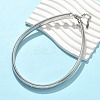 12MM 304 Stainless Steel Flat Snake Chain Necklaces for Women LS-NJEW-U049-01P-1
