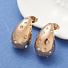 304 Stainless Steel Teardrop Stud Earrings EJEW-B108-05RG-A-1