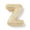 Rack Plating Brass Micro Pave Cubic Zirconia Pendants KK-Q790-01Z-G-1