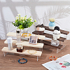 3-Tier Assembled Transparent Acrylic Organizer Display Risers ODIS-WH0029-89A-01-4