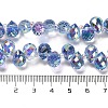 Electroplate Glass Beads Strands EGLA-D030-17B-4