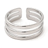 Non-Tarnish 304 Stainless Steel Open Cuff Rings LS-RJEW-K245-84P-1