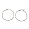 Tarnish Resistant 304 Stainless Steel Hoop Earrings EJEW-F105-08P-3