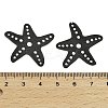 Spray Painted 430 Stainless Steel Starfish Multi-Strand Links STAS-Z116-12-3