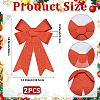 Christmas PVC Glitter Bowknot AJEW-SP0003-72C-01-2
