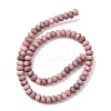 Natural Pink Zebra Jasper Beads Strands X-G-D481-13-5
