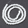 Opaque Solid Color Glass Beads Strands X1-EGLA-A034-P4mm-D01-2