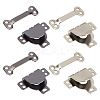 60Pcs 2 Colors Adjustable Alloy Suit Trouser Waist Concealed Button Hooks FIND-HY0004-67-1