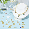 32Pcs 8 Styles Alloy Enamel Pendants ENAM-SC0005-84-4