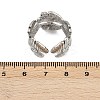 304 Stainless Steel Adjustable Open Cuff Rings for Women RJEW-K299-01P-5