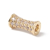 Eco-Friendly Rack Plating Brass Micro Pave Cubic Zirconia Beads KK-F835-26B-G-2