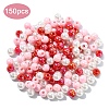 150Pcs 3 Colors Opaque Acrylic Beads MACR-YW0003-79-1