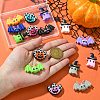 15Pcs 15 Styles Halloween Theme Silicone Focal Beads SIL-CJ0002-05-4