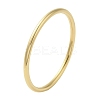 Ion Plating(IP) 304 Stainless Steel Simple Roung Ring Bangles for Women BJEW-F461-01E-G-1