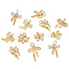 16Pcs 8 Style Brass Micro Pave Cubic Zirconia Charms KK-TA0002-16-2