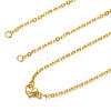 304 Stainless Steel Cable Chain Necklace Making STAS-T040-PJ209-2-54-1