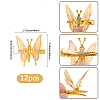 12Pcs Alloy Alligator Hair Clips for Women OHAR-SP0001-06G-2