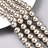 Glass Pearl Beads Strands HY-G002-01F-13-4