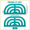 Transparent Acrylic Arch Templates DIY-WH0656-45-2