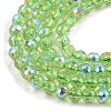 Electroplate Transparent Glass Beads EGLA-B013-02A-AB04-3