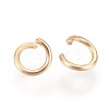 Long-Lasting Plated Brass Open Jump Rings KK-WH0028-01G-B-2
