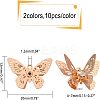 Brass Filigree Pendants KK-CA0001-03-2