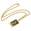 304 Stainless Steel Tarot Pendant Necklaces NJEW-A026-01G-06-3