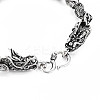 Alloy Dragon Link Chain Bracelet for Men Women BJEW-N015-011-3