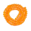 Opaque Solid Color Imitation Jade Glass Beads Strands EGLA-A039-P4mm-D04-2