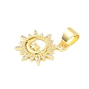 Brass Micro Pave Cubic Zirconia Pendants KK-D357-16E-G-2